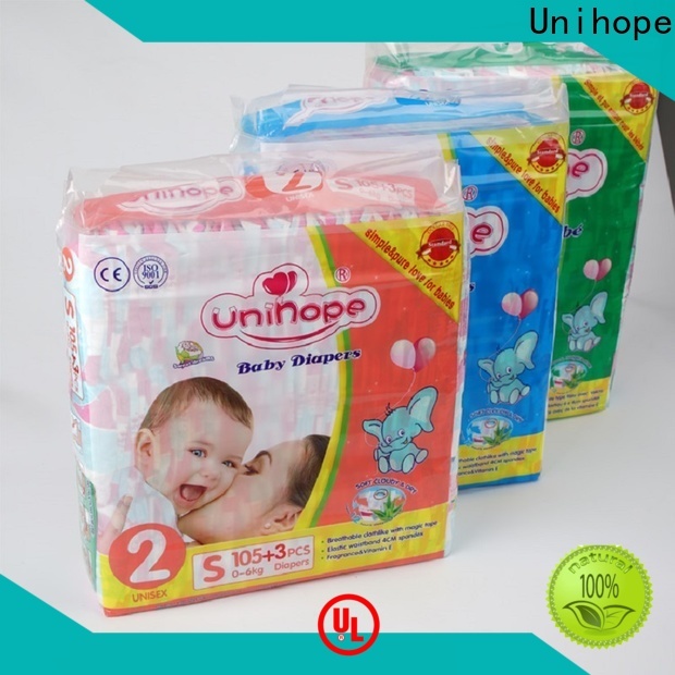 New Unihope bamboo disposable diapers Supply for children store