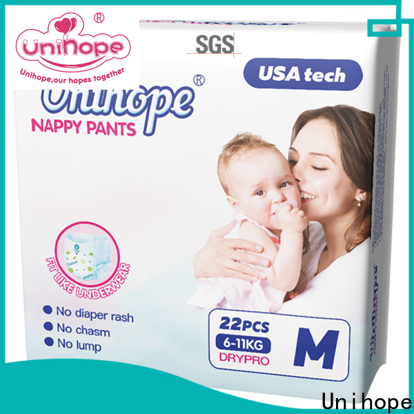 Latest Unihope natural pull up diapers brand for children store