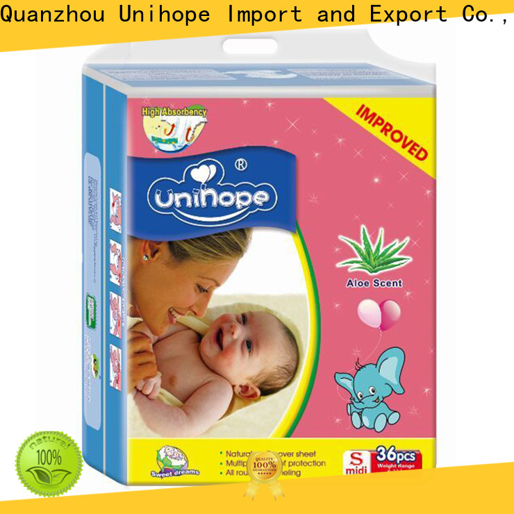 Bulk buy Unihope disposable baby diapers manufacturers for department store