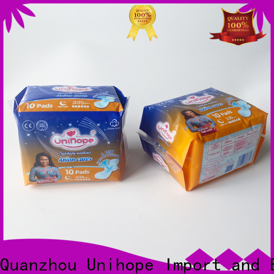 Unihope High-quality Unihope eco friendly sanitary pads distributor for department store