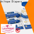Unihope alcohol free wipes Supply for supermarket