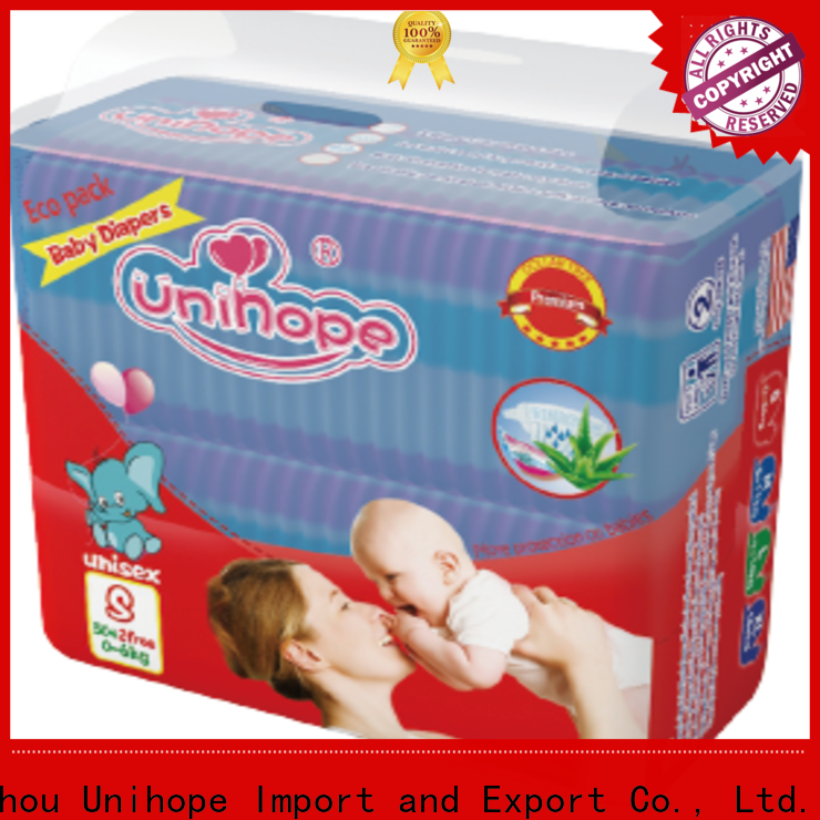 Unihope organic disposable diapers distributor for children store