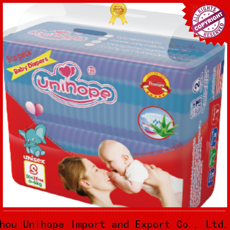 Unihope organic disposable diapers distributor for children store