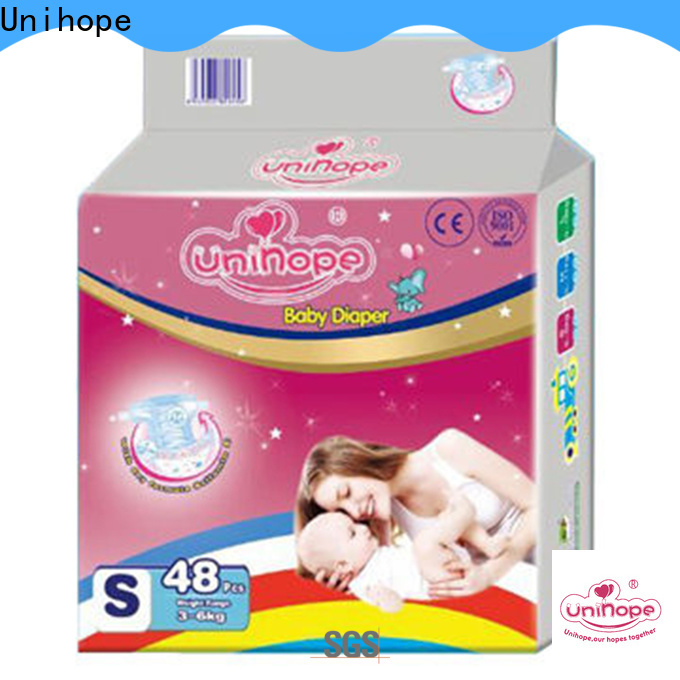 Unihope biodegradable disposable nappies factory for children store