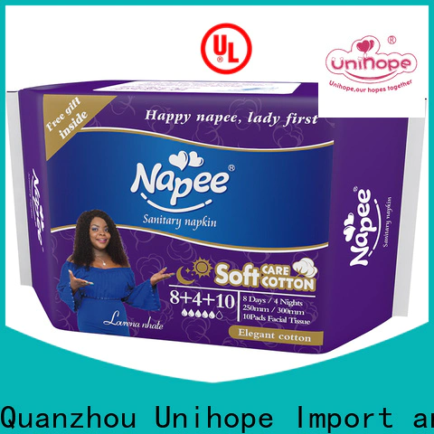 High-quality Unihope organic sanitary pads dealer for women