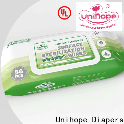 High-quality Unihope wet wipes alcohol based Supply for supermarket