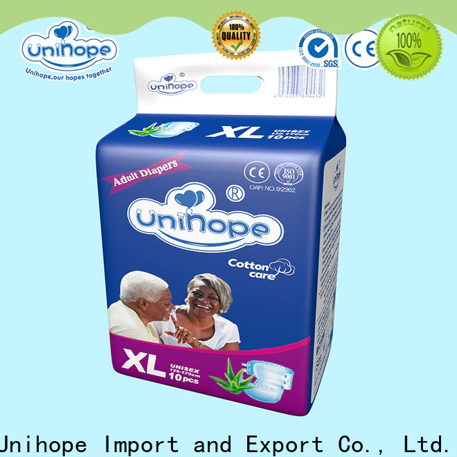 Unihope men wearing diapers Suppliers for elderly people