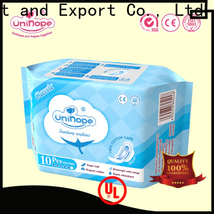 Unihope Best Unihope biodegradable sanitary napkins Suppliers for department store